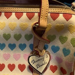 Dooney and Burke Rainbow Heart Purse